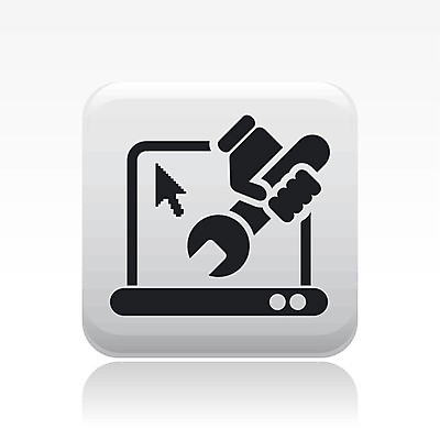 EPS 해외이미지 일러스트 노트북 컴퓨터 수리 싱글 고정 빈털터리 고립 해외202004 해외일러스트 전자제품 파일형식 벡터 이미지허브