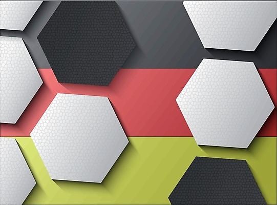 EPS 해외이미지 스포츠 백그라운드 컨셉 일러스트 공 놀이 독일 그래픽 초록색 3D 축구 경쟁 게임 깃발 원형 가죽 심볼 전국 해외202004 해외일러스트 도형 유럽 컬러 구기 디지털합성 파일형식 벡터 이미지허브