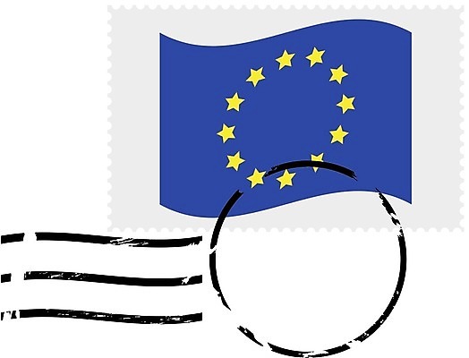 EPS 해외이미지 유럽 컨셉 일러스트 잉크 미술 그래픽 깃발 심볼 사인 우표 유럽연합 해외202004 해외일러스트 나라 문화예술 파일형식 벡터 이미지허브