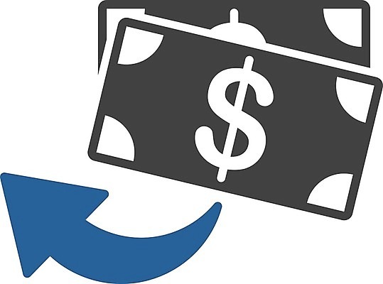 EPS 해외이미지 지폐 돈 일러스트 비즈니스 화살 금융 쇼핑 픽토그램 달러 왼쪽 흰배경 롤 반전 취소 고립 되감기 상형문자 옛날 환불 회복 해외202004 해외일러스트 문자 백그라운드 컨셉 경제 흰색 재산 방향 파일형식 벡터 이미지허브