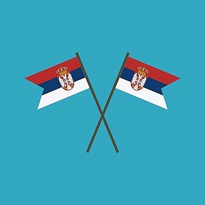 EPS 해외이미지 전통 디자인 배너 문화 물결 캠페인 여행 컨셉 일러스트 휴가 미술 경사 이벤트 그래픽 장식 축제 웹 자유 축하 깃발 막대기 플랫 만화 선거 심볼 사인 깃대 봉 애국심 대각선 교차 고립 독립 세르비아 엘리먼트 전국 해외202004 해외일러스트 선 인터넷 문화예술 민주주의 파일형식 벡터 이미지허브