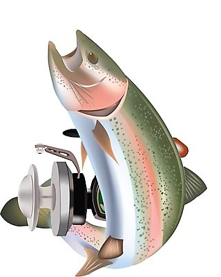 EPS 해외이미지 동물 야생동물 음식 스포츠 일러스트 낚시 어류 식사 신선 먹기 트로피 육식동물 연어 어장 민물 송어 해외202004 해외일러스트 모션 레저 수중동물 상_우승 파일형식 벡터 이미지허브