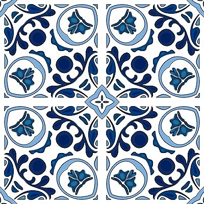 EPS 해외이미지 전통 디자인 패턴 일러스트 벽지 추상 장식 파란색 흰색 포르투갈 타일 묘사 정사각형 모자이크 스페인어 아라베스크 엘리먼트 튀니지 해외202004 해외일러스트 도형 유럽 컬러 무늬 아프리카 파일형식 벡터 이미지허브