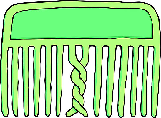 EPS 해외이미지 컨셉 일러스트 스트레스 아이디어 머리카락 머리빗 좌절 엉킴 만화 부정적 혼란 해외202004 해외일러스트 감정 머리 미용용품 파일형식 벡터 이미지허브