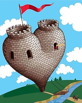 EPS 해외이미지 모양 컨셉 일러스트 아이디어 발렌타인데이 사랑 안전 한개 탑 하트 중세 만화 그림 열정 해외202004 해외일러스트 1 건축물 감정 데이이벤트 역사 파일형식 벡터 이미지허브