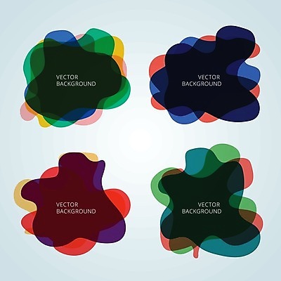 EPS 해외이미지 디자인 프레임 사람없음 그래픽 세트 컬러풀 얼룩 겹침 해외202004 컬러 파일형식 벡터 이미지허브