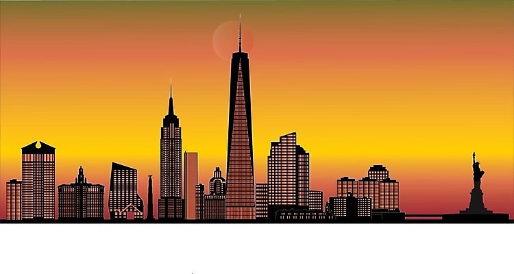 EPS 해외이미지 외관 실루엣 백그라운드 일러스트 건축양식 파노라마 야외 건물 도시풍경 탑 검은색 고층빌딩 미국 도시 도심 만화 뉴욕 스카이라인 맨해튼 천연기념물 제국 해외202004 해외일러스트 건축물 건축 컬러 북아메리카 촬영기법 풍경 빌딩 파일형식 벡터 이미지허브