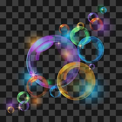 EPS 해외이미지 일러스트 사람없음 컬러풀 거품 물방울 원형 투명 해외일러스트 도형 컬러 파일형식 벡터 이미지허브