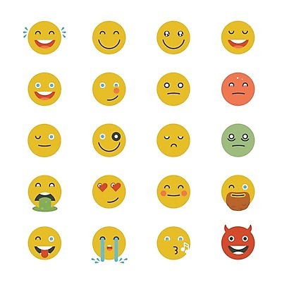 EPS 해외이미지 행복 감정 일러스트 표정 윙크 사람없음 노란색 눈감음 고통 다양 분노 짜증 표현 울음 악마 눈물 턱수염 메롱 이모티콘 노려봄 비웃음 구토 휘파람 해외202004 반하는 해외일러스트 컬러 다수 컨셉 모션 수염 증상 파일형식 벡터 이미지허브