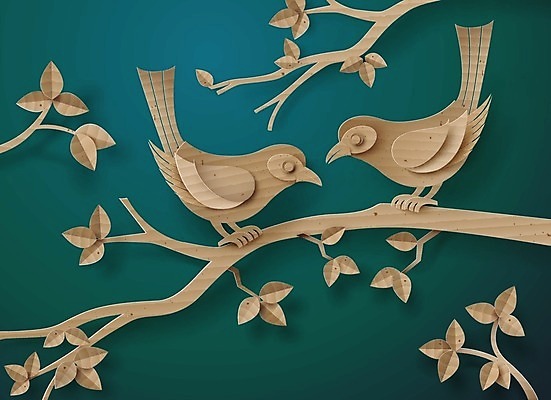 EPS 해외이미지 모양 나무 식물 동물 커플 행복 종이 백그라운드 잎 꽃무늬 날개 일러스트 조류 발렌타인데이 사랑 장식 나뭇가지 하트 축하 신용카드 판지 해외202004 해외일러스트 꽃 감정 컨셉 무늬 관계 데이이벤트 금융 파일형식 벡터 이미지허브