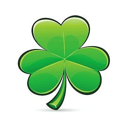 EPS 해외이미지 잎 일러스트 초록색 행운 클로버 토끼풀 심볼 광택 고립 해외202004 해외일러스트 식물 컬러 컨셉 파일형식 벡터 이미지허브