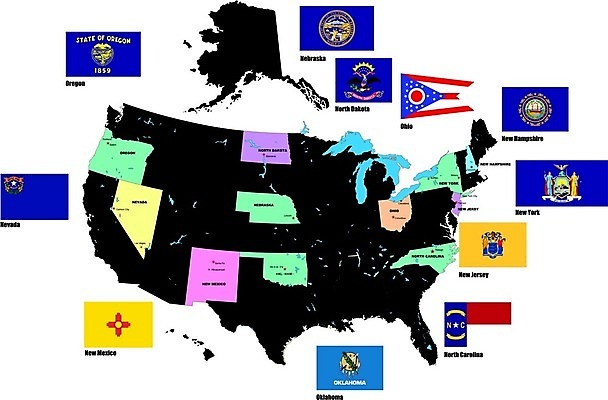 EPS 해외이미지 일러스트 미국 깃발 뉴욕 북쪽 뉴멕시코 지리 헌법 해외202004 해외일러스트 북아메리카 방향 법 파일형식 벡터 이미지허브