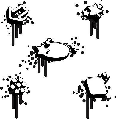 EPS 해외이미지 디자인 별 일러스트 추상 화살 프레임 미술 그래픽 장식 얼룩 떨어짐 그런지 스타일 해외202004 해외일러스트 자연요소 컨셉 무늬 문화예술 파일형식 벡터 이미지허브