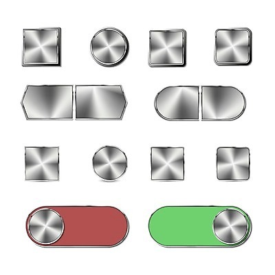 EPS 해외이미지 디자인 일러스트 세트 금속 웹 원형 은색 심볼 사인 정사각형 스위치 직사각형 엘리먼트 철강 현실 해외202004 해외일러스트 도형 컬러 인터넷 재질 파일형식 벡터 이미지허브
