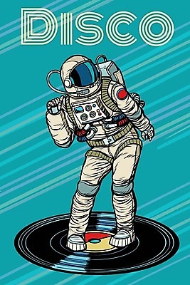 EPS 해외이미지 전신 남자 일러스트 한명 우주 우주비행사 춤 디스코 팝아트 우주복 카툰스타일 해외202004 해외일러스트 1 옷 음악 문화예술 사람 그림 파일형식 벡터 이미지허브