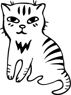 EPS 해외이미지 동물 1 손 일러스트 미술 앉기 그래픽 장식 반려동물 검은색 고양이 줄무늬 낙서 만화 스케치 그림 복고 윤곽 코믹 얼룩무늬 고립 해외202004 해외일러스트 컬러 무늬 포유류 모션 문화예술 신체부위 파일형식 벡터 이미지허브