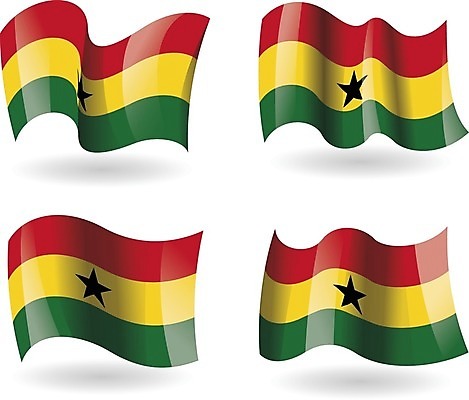 EPS 해외이미지 일러스트 아프리카 빨간색 초록색 노란색 깃발 가나 공화국 해외202004 해외일러스트 나라 컬러 파일형식 벡터 서아프리카 이미지허브