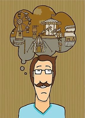 EPS 해외이미지 남자 안경 일러스트 상상 아이디어 사람 성인 갈색 골동품 만화 향수 명상 구식 해외202004 해외일러스트 잡화 컬러 컨셉 화장품 파일형식 벡터 이미지허브