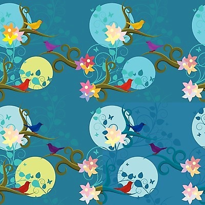 EPS 해외이미지 식물 템플릿 종이 백그라운드 잎 꽃무늬 패턴 일러스트 자연 벽지 조류 사랑 여름 정원 일본 달 나뭇가지 직물 야간 엘리먼트 해외202004 해외일러스트 자연요소 나무 동물 계절 꽃 감정 아시아 무늬 생태계 파일형식 벡터 이미지허브