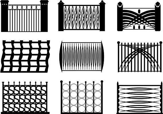 EPS 해외이미지 모양 디자인 실루엣 선 일러스트 건축양식 추상 야외 그래픽 장식 울타리 세트 금속 정원 검은색 소용돌이 널 수집 철 오브젝트 그림 모음 스파이크 엘리먼트 철책 스타일 해외202004 해외일러스트 건축 컬러 무늬 재질 촬영기법 담장 회오리 파일형식 벡터 이미지허브