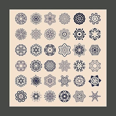 EPS 해외이미지 디자인 꽃 백그라운드 꽃무늬 패턴 일러스트 요가 추상 동양인 장식 세트 원형 신용카드 인쇄 인도인 심볼 명상 사인 복고 부족 고립 대칭 만다라 아랍어 엘리먼트 해외202004 해외일러스트 도형 외국인 식물 웰빙 컨셉 무늬 인종 금융 파일형식 벡터 이미지허브