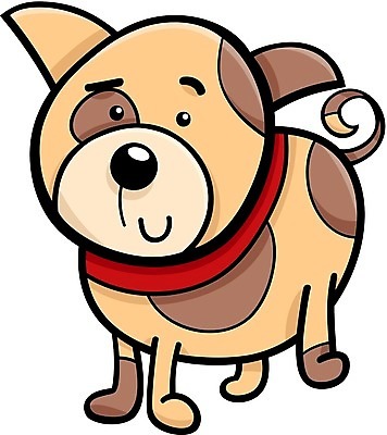 EPS 해외이미지 캐릭터 일러스트 사람없음 반려동물 갈색 귀여움 개 만화 목줄 해외일러스트 일러캐릭터 동물 컬러 컨셉 포유류 파일형식 벡터 반려용품 이미지허브