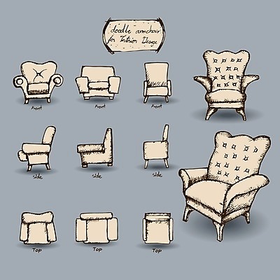 EPS 해외이미지 디자인 가구 백그라운드 스티커 의자 일러스트 주택 내부 장식 소파 수확 낙서 정상 가죽 스케치 그림 복고 안락의자 손그림 고립 그런지 해외202004 해외일러스트 생활용품 농업 미술 건물 파일형식 벡터 이미지허브