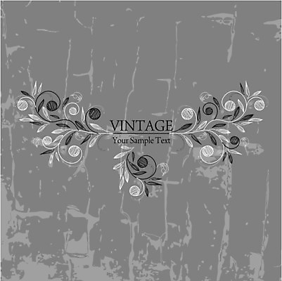 EPS 해외이미지 식물 꽃 백그라운드 잎 꽃무늬 곡선 일러스트 프레임 사람없음 해외202004 해외일러스트 선 무늬 파일형식 벡터 이미지허브