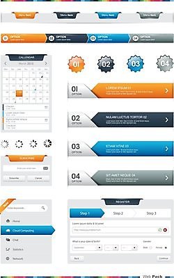 EPS 해외이미지 디자인 배너 시계 백그라운드 일러스트 파란색 라벨 검은색 웹 흰색 바 수집 심볼 검색 메뉴 서식 네비게이션 엘리먼트 해외202004 해외일러스트 컬러 인터넷 프레임 파일형식 벡터 이미지허브