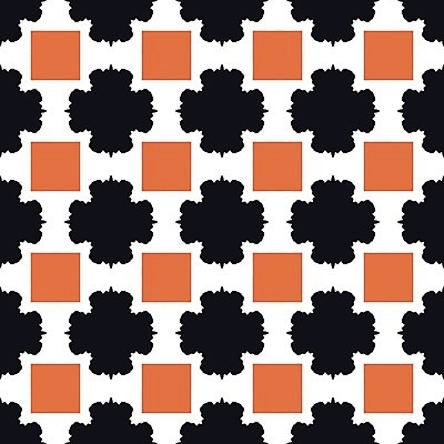 EPS 해외이미지 디자인 백그라운드 패턴 오렌지 일러스트 벽지 추상 검은색 흰색 타일 정사각형 해외202004 해외일러스트 도형 컬러 무늬 과일 파일형식 벡터 이미지허브