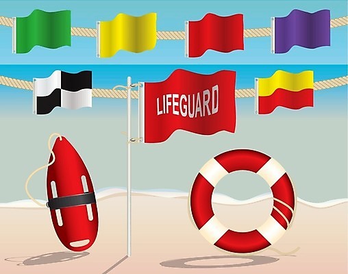EPS 해외이미지 모래 파도 바다 백그라운드 일러스트 항해 안전 해변 수영 산책로 깃발 서핑 구출 부표 경고문 안전요원 허리케인 해외202004 해외일러스트 길 경고 수상스포츠 배 자연재해 선박 파일형식 벡터 이미지허브