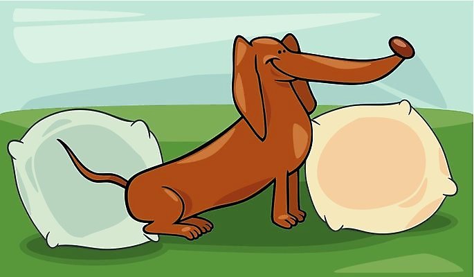 EPS 해외이미지 일러스트 앉기 사람없음 귀여움 강아지 만화 심플 해외202004 해외일러스트 컨셉 모션 반려동물 개 파일형식 벡터 이미지허브