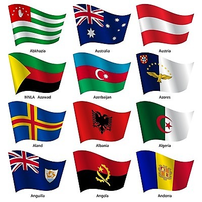 EPS 해외이미지 스티커 일러스트 사람없음 세트 세계 깃발 오스트리아 호주 국기 아제르바이잔 안도라 알바니아 알제리 앙골라 해외202004 해외일러스트 유럽 나라 아프리카 오세아니아 파일형식 벡터 남유럽 이미지허브