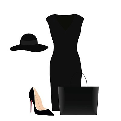 EPS 해외이미지 템플릿 드레스 옷 계절 여자 신발 컨셉 일러스트 장신구 장식 세트 유행 검은색 핸드백 직물 플랫 클래식 우아함 맛 저녁 샌들 수집 심볼 오브젝트 윤곽 고립 세련 해외202004 해외일러스트 컬러 가방 사람 야간 파일형식 벡터 이미지허브