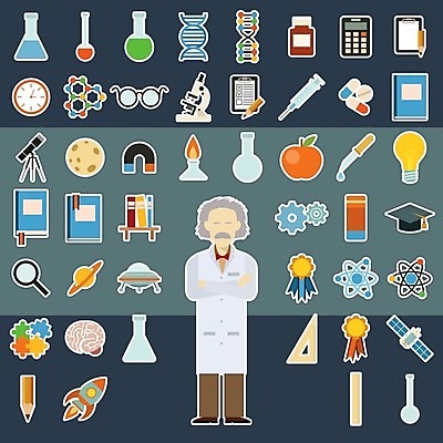 EPS 해외이미지 디자인 교육 과학 일러스트 전구 학교 유리 미래 아이디어 현미경 실험 그래픽 책 스터디 세트 약 장비 액체 실험실 플랫 사과 DNA 심볼 플라스크 분석 사인 대학교 생물학 비커 원자 튜브 고립 물리학 화학물질 해외202004 해외일러스트 컨셉 과일 의학 재질 실험기구 학습 화학 생명공학 물리 파일형식 벡터 이미지허브