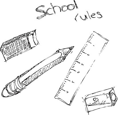 EPS 해외이미지 손 일러스트 학교 자 연필 펜 장비 거친 그리기 선택 낙서 만화 스케치 지우개 고무 해외202004 해외일러스트 교육 컨셉 모션 문구용품 학용품 미술 신체부위 필기구 파일형식 벡터 이미지허브