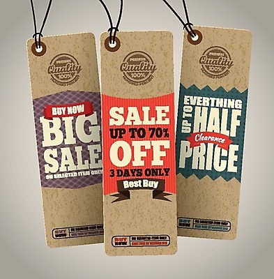 EPS 해외이미지 스티커 일러스트 사람없음 세트 갈색 꼬리표 라벨 세일 빈티지 해외202004 해외일러스트 컬러 컨셉 프레임 파일형식 벡터 이미지허브