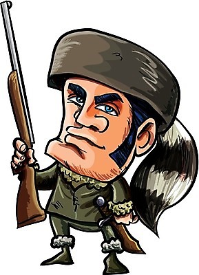 EPS 해외이미지 계절 남자 일러스트 털 미국 총 흰색 유머 역사 만화 코믹 사냥꾼 병정 숨김 고립 텍사스 해외202004 해외일러스트 직업 감정 무기 컬러 컨셉 북아메리카 사람 파일형식 벡터 이미지허브