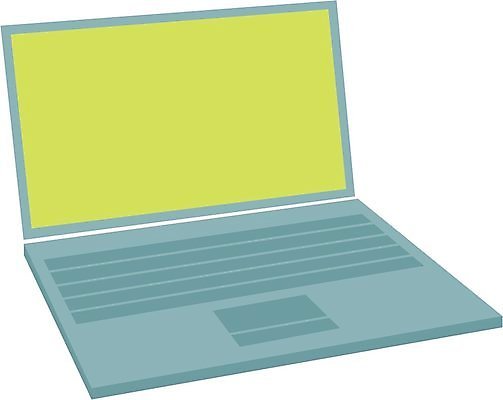 EPS 해외이미지 일러스트 노트북 컴퓨터 모니터 키보드 해외202004 해외일러스트 전자제품 파일형식 벡터 이미지허브