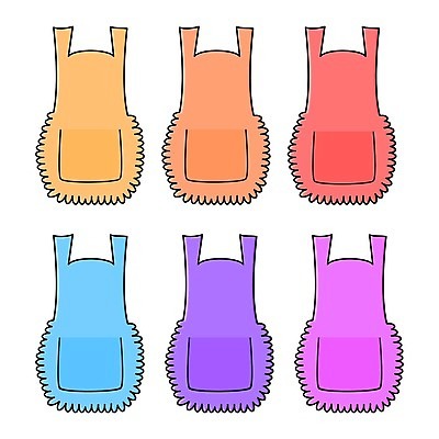 EPS 해외이미지 클립아트 모양 디자인 옷 백그라운드 컨셉 유니폼 일러스트 요리 세트 주방 식당 요리사 앞치마 흰색 직물 면 업무 보호 만화 심볼 오브젝트 사인 흰배경 고립 엘리먼트 제빵사 해외202004 해외일러스트 직업 컬러 상점 작업 파일형식 벡터 이미지허브