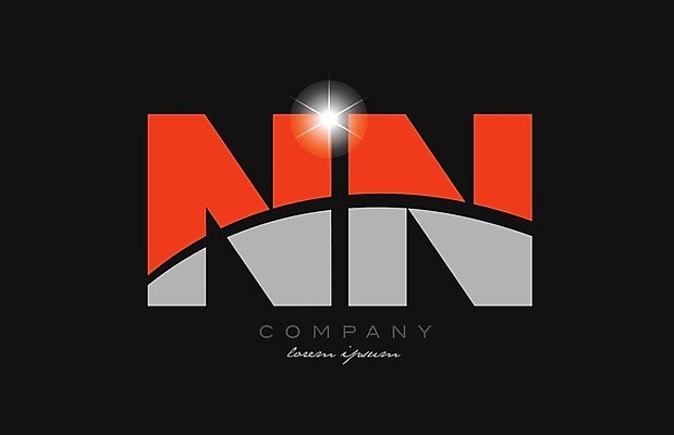 EPS 해외이미지 모양 템플릿 디자인 알파벳 백그라운드 오렌지 일러스트 회사 비즈니스 반짝임 회색 N 편지 심볼 신분 엘리먼트 활자 해외202004 해외일러스트 영어 컬러 과일 모션 활자판 파일형식 벡터 이미지허브