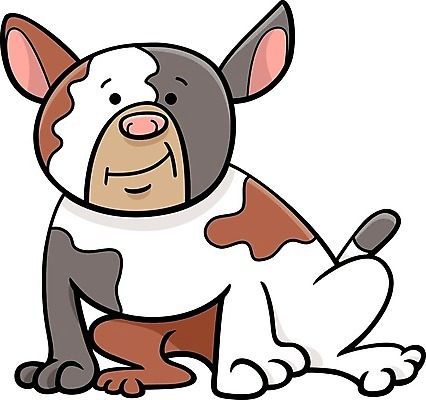 EPS 해외이미지 캐릭터 일러스트 앉기 사람없음 반려동물 갈색 귀여움 개 만화 해외일러스트 일러캐릭터 동물 컬러 컨셉 포유류 모션 파일형식 벡터 이미지허브