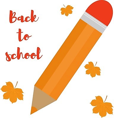 EPS 해외이미지 템플릿 학생 계절 교육 백그라운드 단풍 잎 일러스트 텍스트 연필 펜 노란색 가을 흰색 기록 9월 심볼 초보 해외202004 해외일러스트 식물 컬러 학용품 필기구 날짜 파일형식 벡터 이미지허브