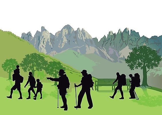 EPS 해외이미지 실루엣 여행 일러스트 배낭 가족 자연 산 사람 풍경 경사 달리기 여행객 등산 트래킹 하이킹 도전 자신감 정상 언덕 발견 산악가 하이커 해외202004 해외일러스트 감정 가방 관계 모션 레저 촬영기법 생태계 파일형식 벡터 이미지허브