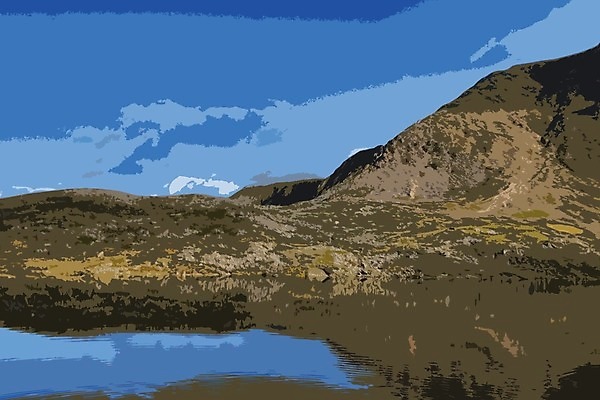 EPS 해외이미지 구름 공원 일러스트 자연 하늘 웨일즈 산 풍경 초록색 파란색 언덕 장면 내추럴 전국 스노도니아 해외202004 해외일러스트 자연요소 공공시설 컬러 영국 생태계 파일형식 벡터 이미지허브