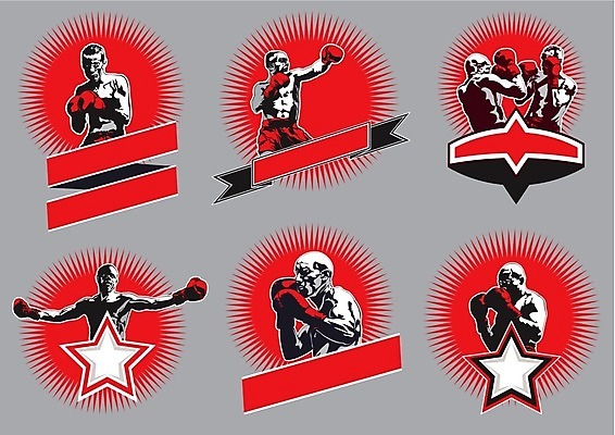 EPS 해외이미지 배너 남자 스포츠 포즈 장갑 일러스트 운동선수 세트 경쟁 주먹 권투 공백 도전 원형 연습 싸움 방패 대회 승자 챔피언 필승 해외202004 해외일러스트 도형 잡화 컨셉 모션 사람 격투기 우승 파일형식 벡터 이미지허브