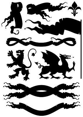 EPS 해외이미지 모양 배너 무기 일러스트 자 장식 라벨 힘 방 용 화려 중세 은색 사자 심볼 사인 복고 군용 각도 초대 인공 증명서 회복 스타일 해외202004 해외일러스트 컬러 컨셉 포유류 문구용품 군대 프레임 역사 파일형식 벡터 이미지허브