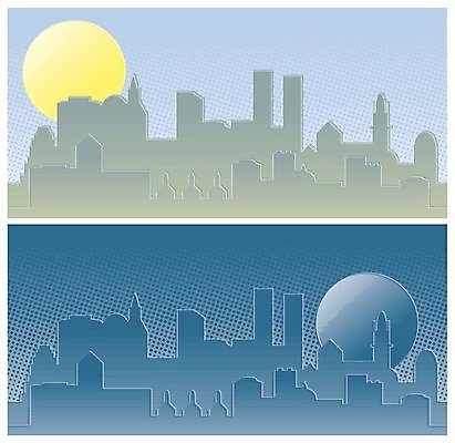 EPS 해외이미지 디자인 실루엣 일러스트 건축양식 하늘 추상 파노라마 건물 그래픽 파란색 도시풍경 태양 회색 달 도시 야간 그림 윤곽 대도시 효과 해외202004 해외일러스트 자연요소 건축물 건축 컬러 무늬 촬영기법 풍경 파일형식 벡터 이미지허브
