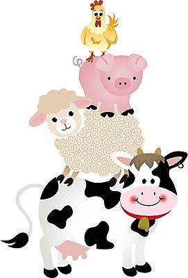 EPS 해외이미지 클립아트 동물 밭 일러스트 풍경 그래픽 반려동물 농장 치킨 시골 양 돼지 소 만화 외양간 고립 밭일 해외202004 해외일러스트 농업 포유류 닭고기요리 파일형식 벡터 이미지허브