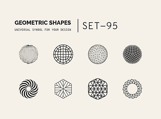 EPS 해외이미지 문양 디자인 선 일러스트 추상 사람없음 세트 사각형 원형 삼각형 심볼 라인아트 입체 심플 착시 착시효과 지오메트릭 해외202004 해외일러스트 도형 무늬 파일형식 벡터 효과 이미지허브